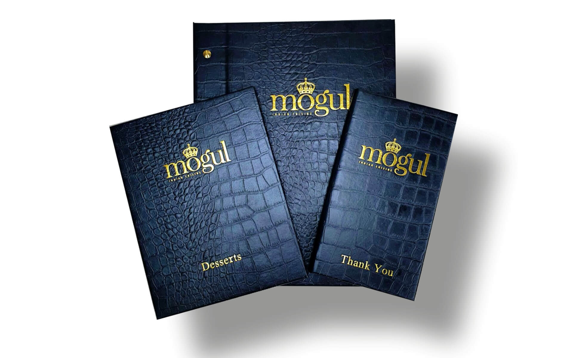 Coperchi di menu in pelle riciclata Canberra