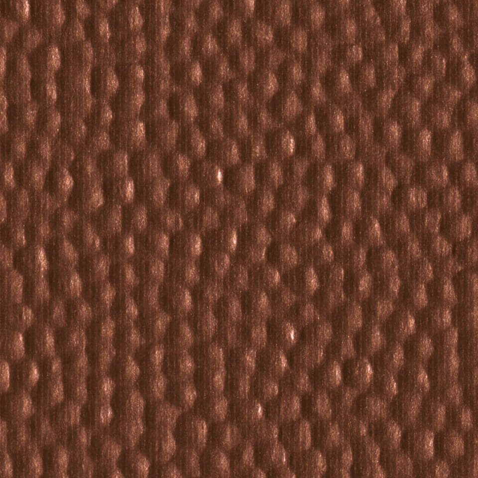 Swatch per materiale in rame invecchiato a magazzino