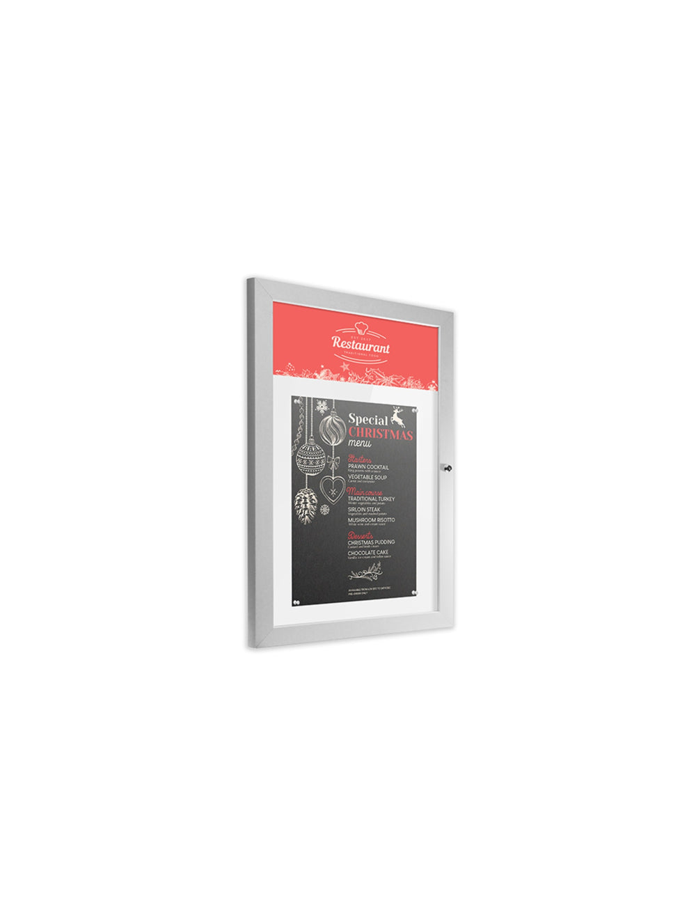 Cassa di menu illuminata slimlock