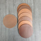 Coaster in pelle da 10 cm in pelle da sella (articolo di vendita)