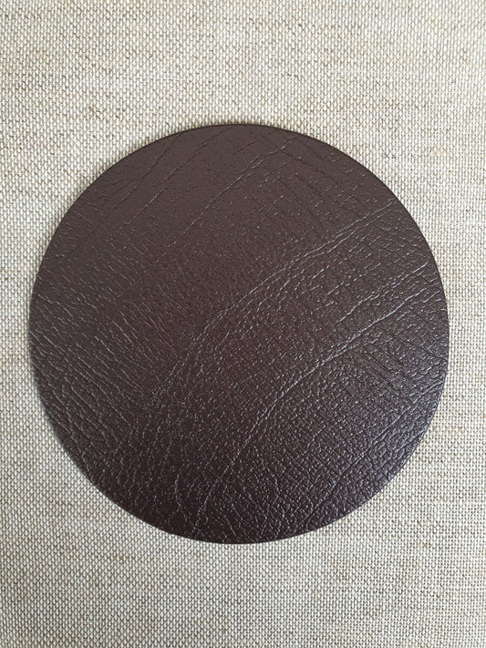 Round da 10 cm in pelle in pelle marrone (articolo di vendita)
