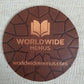 Coaster in pelle da 10 cm in pelle da sella (articolo di vendita)