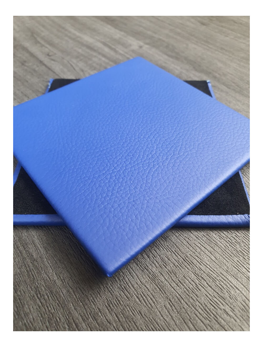 Coaster in pelle Shelly Ultramarine Deep- 10 cm Sq (articolo di vendita)