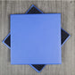Coaster in pelle Shelly Ultramarine Deep- 10 cm Sq (articolo di vendita)