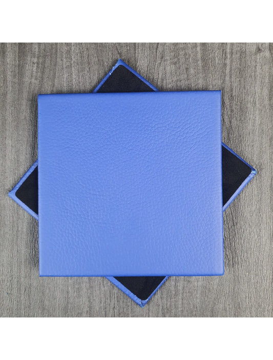 Coaster in pelle Shelly Ultramarine Deep- 10 cm Sq (articolo di vendita)