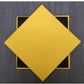 Punte di giallo Shelly in pelle- 10 cm Sq (articolo di vendita)