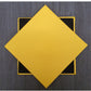 Punte di giallo Shelly in pelle- 10 cm Sq (articolo di vendita)