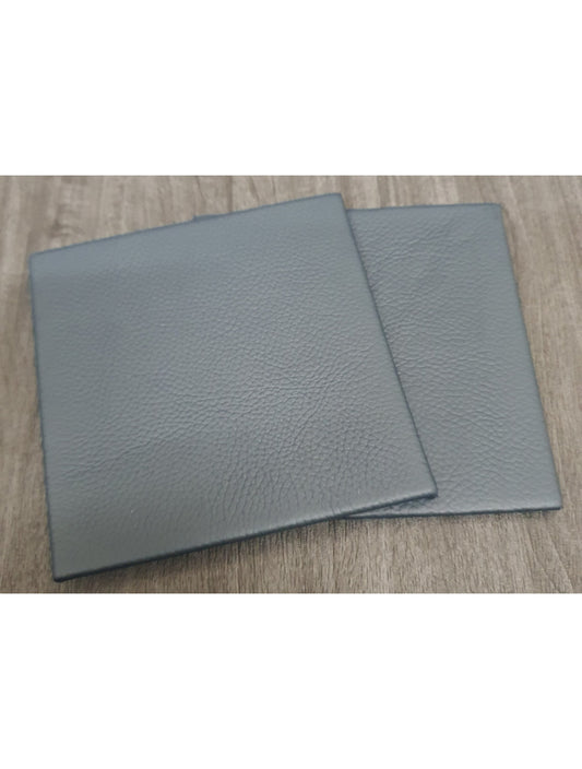 Suffolk Blue Shelly Leather Coaster- 10 cm Sq (Articolo di vendita)