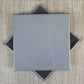 Suffolk Blue Shelly Leather Coaster- 10 cm Sq (Articolo di vendita)