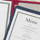 Menu incorniciati americani
