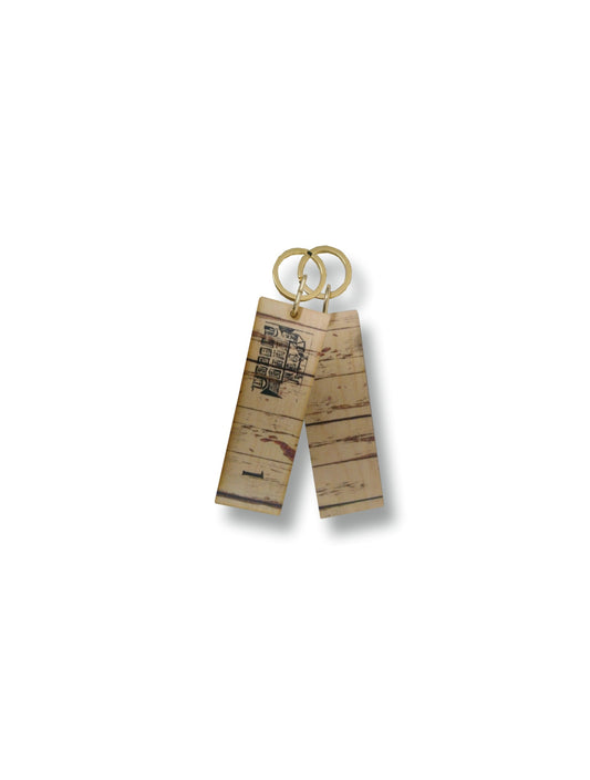 Tag a chiave di legno di spiaggia
