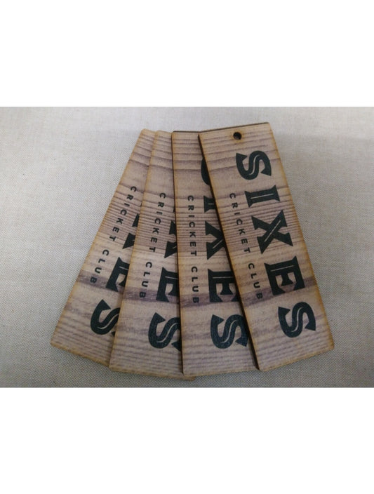 Tag a chiavi in legno bianco lavata