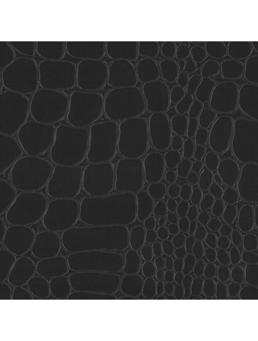 Swatch di materiale grigio scuro di Berlin Croco